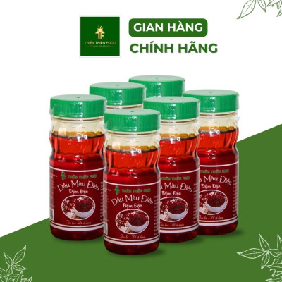 Dầu Màu Điều 100ml Thiên Thiên Food Gia vị nấu ăn (Lốc 6 chai)