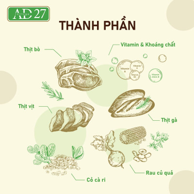Thức ăn dinh dưỡng dành cho chó ANF AD27 500gram