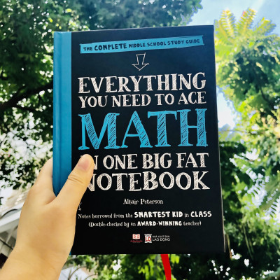 Sách Everything You Need To Ace Maths Big Fat Notebooks ( Sổ Tay Toán Học Bản Tiếng Anh ) - Tổng Hợp Kiến Thức Toán Học Từ Toán Lớp 4 Đến Toán Tớp 9 - Á Châu Books, Bìa Cứng In Màu