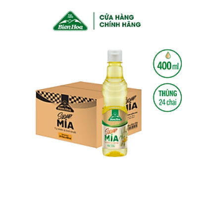 Thùng 24 Chai Syrup Mía Biên Hòa 400ml/Chai