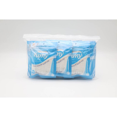 Tăm Xỉa Răng Nhựa Cao Cấp YUMY Túi Zip 200 Cái (TN11-133) – Combo Lố 12 Túi, Dẻo Bền, Không Gãy