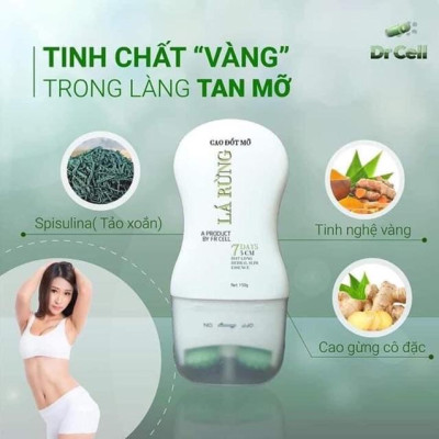 Cao Đốt Mỡ Lá Rừng Dr Cell 150g + TẶNG QUẦN HỖ TRỢ GIẢM MỠ (Quần đổ mồ hôi)