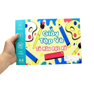 Tập Vẽ A4 - 40 Trang 120gsm - The Sun - Tô Màu Rực Rỡ