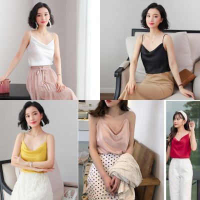 Áo Hai Dây Lụa Cổ Đổ Cao Cấp_{hàng chuẩn}