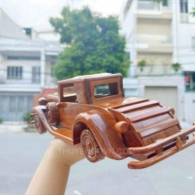 Mô hình ô tô, mô hình xe hơi, xe con gỗ tràm, mô hình trang trí bàn học, bàn làm việc, hàng chính hãng chất lượng cao