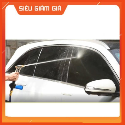 Bộ dây vòi xịt nước rửa xe, tưới cây . tăng áp 3 lần, loại 3m, 5m 206318Gđầu đồng, cút, nối đen, d.vàng