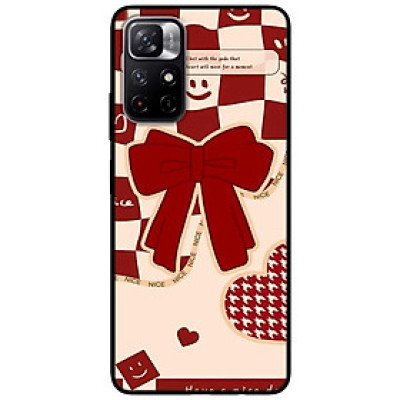 Ốp lưng dành cho Xiaomi Redmi Note 11 5G - Redmi Note 11T - Redmi Note 11S mẫu Nơ Đỏ