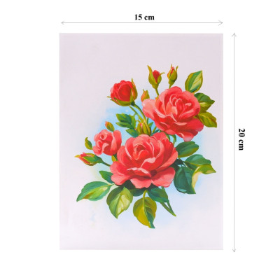 Thiệp 3D Hoa Hồng Đỏ Sang Trọng – Thiệp Pop Up Lãng Mạn, Tặng Sinh Nhật, Lễ Tình Nhân, 8/3, 20/10, F58