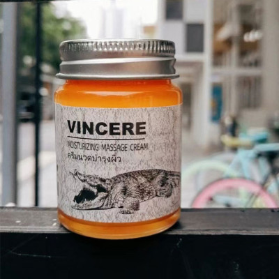 Kem giảm nhăn mặt Vincere mỡ cá sấu giảm sẹo lồi, sẹo lõm, sẹo thâm, sẹo phẫu thuật Thái Lan 30g