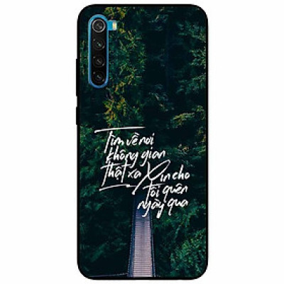 Ốp lưng in cho Xiaomi Redmi Note 8 Mẫu Tìm Về Nơi Xa