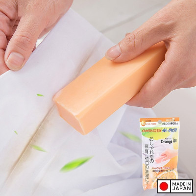 Thanh xà phòng giặt Fudo Kagaku 100g - Hương cam - Hàng Nội Địa Nhật Bản