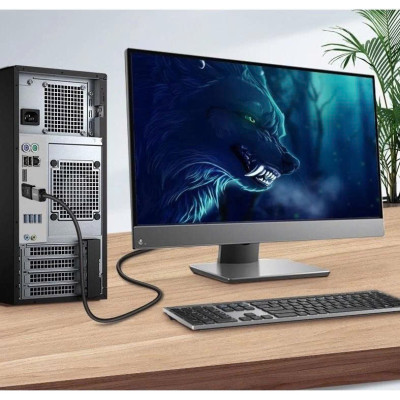 Cáp 2 Đầu Hdmi Dây Tròn Đen Dài 10M Hình Ảnh Sắc Nét Chuẩn Full Hd