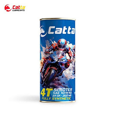 Nhớt tổng hợp toàn phần CATTA 4T SCOOTER 0.8L - SAE 10W40, API SN, JASO MB, Fully Synthetic 100% - Hàng chính hãng