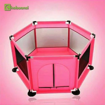 Quây bóng lục giác khung inox vải dù cho bé tặng kèm 5 quả bóng cho bé