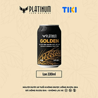 Bia Thủ Công Platinum Golden Ale Lon 330ml 5% Chính Hãng Bán Chạy Nhất