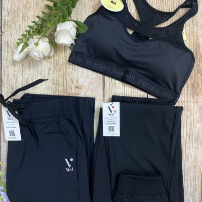 Quần thể thao nữ bo gấu Vicci QG.02 vải siêu mịn, siêu nhẹ, co giãn 4 chiều