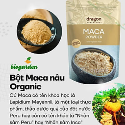 Bột Maca hữu cơ nguyên chất 200g - Dragon Superfoods