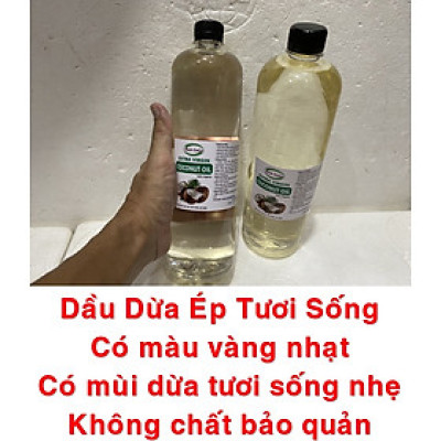 DẦU DỪA HỮU CƠ ÉP LẠNH - RICH COCO – EXTRA VIRGIN COCONUT OIL – CHAI 1 LÍT