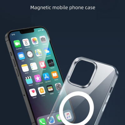 Ốp Lưng Sạc Từ Tính MIPOW TEMPERED GLASS TRANSPARENT Nguyên Liệu Đức (DROPTEST 1.8M, Chống Ố Vàng) dành cho iPhone 14 / iPhone 14 Plus/ iPhone 14 Pro/ iPhone 14 ProMax- Hàng chính hãng