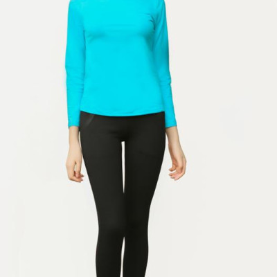 Quần Legging Vicci Cao Cấp Màu Đen Vân Xước Cạp Cao 11P