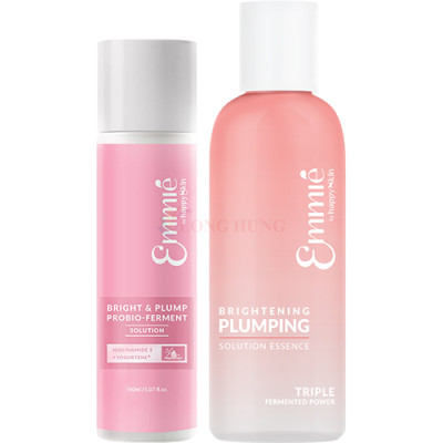 Nước thần dưỡng sáng và căng mọng da Emmié by HappySkin Brightening Plumping Solution Essence (150ml/230ml) - Hàng chính hãng