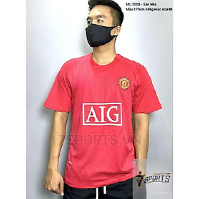 Áo Bóng Đá Retro Manchester United 2007/2008 - Sân Nhà bản cao cấp vải Cotton Polyester