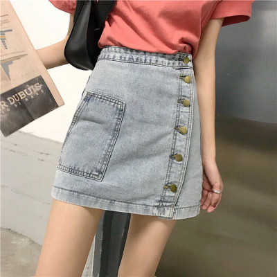 Chân váy Jeans phong cách retro cho Nữ