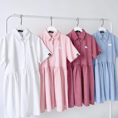 UPZ Đầm Babydoll Logo Chữ (4 Màu)