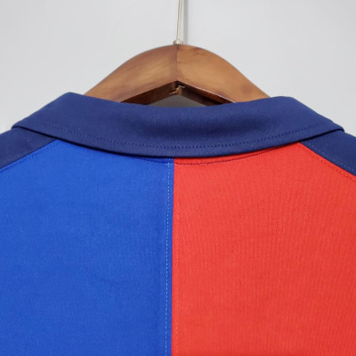 Áo Bóng Đá Retro Barcelona 1999 - Bản Kỷ Niệm bản cao cấp vải Cotton Polyester