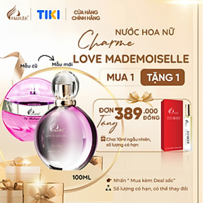 Nước Hoa Nữ Charme Love Mademoiselle 100ml Bí Ẩn, Sang Trọng, Quyến Rũ_Nước Hoa Chính Hãng