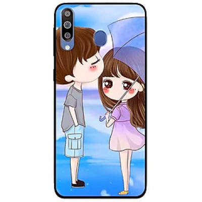 Ốp lưng dành cho Samsung M30 mẫu Cặp Đôi Xanh