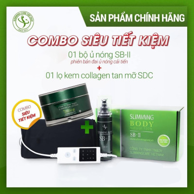 Combo Bộ Ủ Nóng Slimming Body 2 + Kem Tan Mỡ Slimming Day Collagen ( Phiên bản cải tiến)