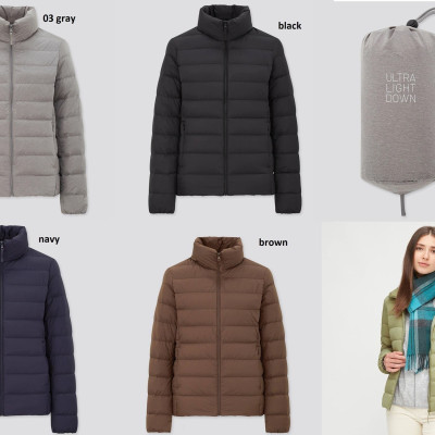 Aó khoác lông vũ siêu nhẹ nhật bản cho Nữ