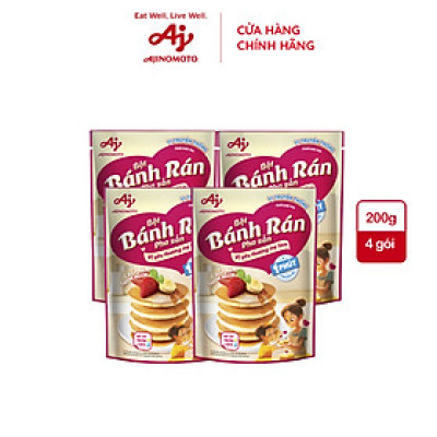 Combo 4 Gói Bột Bánh Rán Pha Sẵn Vị Truyền Thống Ajinomoto 200g/Gói