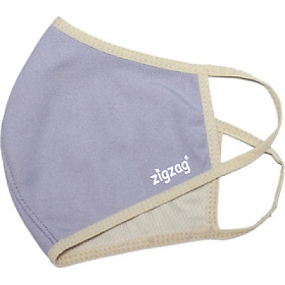 Khẩu trang chống nắng 2 lớp UPF50+ Zigzag MAS010 - Freesize - Xám