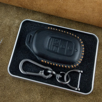 Bao Da Ép Phom Chìa Khóa Ô Tô Honda Civic 2022 4 nút Da Bò Thật - hàng chính hãng