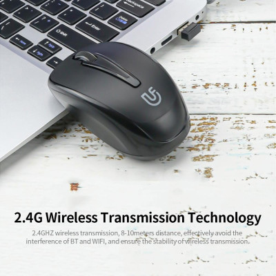 Chuột không dây 1200DPI uFound R-50A 2.4G Màu đen