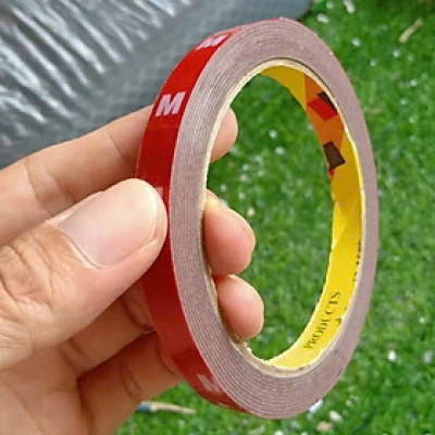 15mm x 3m Băng keo 2 mặt cường lực siêu dính màu xám dài - nhiều kích thước, dán logo, đồ chơi xe, dán được nhiều bề mặt như nhựa, thủy tinh