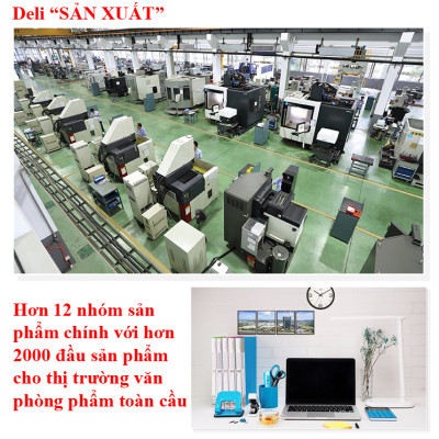 Combo 5 Hộp Ghim Dập Deli 23/17 Dập được 120 tờ Màu bạc Mã 17
