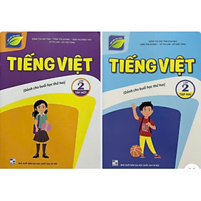 ￼Sách - ( Combo 2 tập ) Tiếng việt lớp 2  (Dành cho buổi học thứ hai) - Kết nối tri thức với cuộc sống