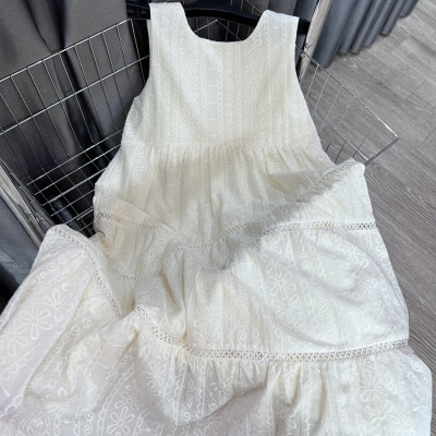 Váy Bầu Sát Nách Mùa Hè Azuno V84 Chất Liệu Cotton Ren May 2 Lớp Cao Cấp