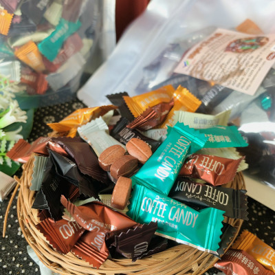 Kẹo Cà Phê Coffee Candy Đài Loan Không Đường Túi 250g
