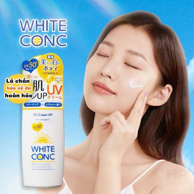 Kem Chống Nắng Nâng Tone Dưỡng Trắng Sáng Da White Conc UV2 (Cream) 75 G