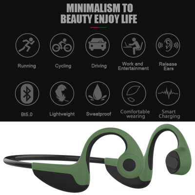  Tai nghe Bluetooth không dây 5.0 thể thao ngoài trời Âm thanh nổi CSR8635 
S.Wear Z8 Bone Conduction