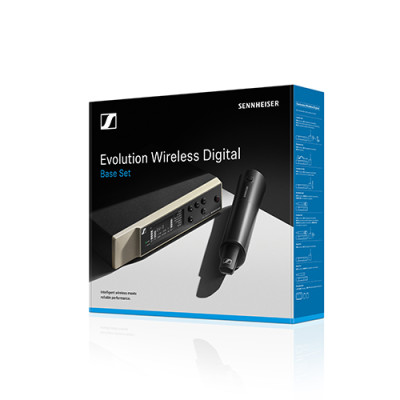Bộ micro không dây cầm tay kỹ thuật số Sennheiser EW D SKM BASE SET Chua bao gồm đầu micro - Hàng chính hãng
