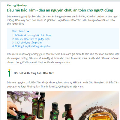 Dầu Mè Đen Nguyên Chất Bảo Tâm (Dầu Mè Nguyên Chất, Dầu Vừng Đen Nguyên Chất) – Sản xuất từ Hạt Mè Đen Thuần Chủng Tự nhiên, Cao cấp - Nấu Canh, Trộn Salad, Cho bé Ăn Dặm - Hàng Chính Hãng – 1 L