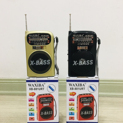 Đài Radio Mini, Đài Radio Cho Người Già Waxiba XB-881URT Cao Cấp Mp3/Usb/Thẻ Nhớ/Đèn Pin-Hàng Chính Hãng