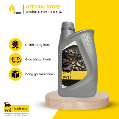 (HCM) NHỚT ENI I-RIDE CLASSIC 4T 10W40 0.8L CHO XE SỐ