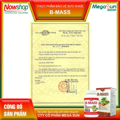 B-Mass Olympian Labs Mỹ hộp 30 viên hỗ trợ co búi trĩ lưu thông máu không táo bón ngừa tái phát