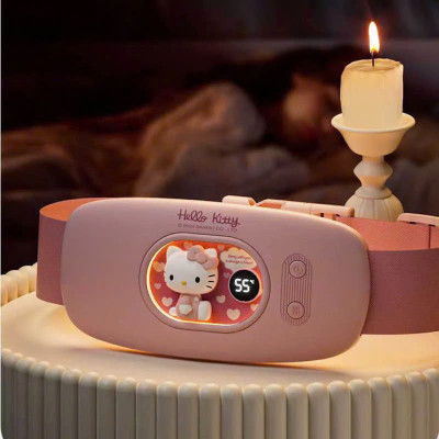 Máy chườm nóng hỗ trợ giảm đau bụng kinh có 4 chế độ massage và 3 mức nhiệt ấm bụng: 40-60 độ C Pin sạc UBS, món quà ý nghĩa tặng người yêu MÀU HỒNG